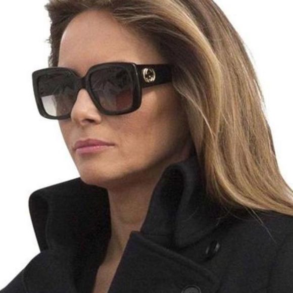 GUCCI Sunglasses GG0141SN 001 Black/Grey Women NEW
